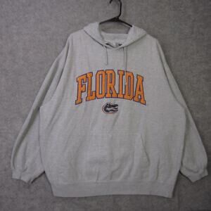 Florida Gators Hoodie Sweatshirt Mens 3XL Gray NCAA Football J America Fleece